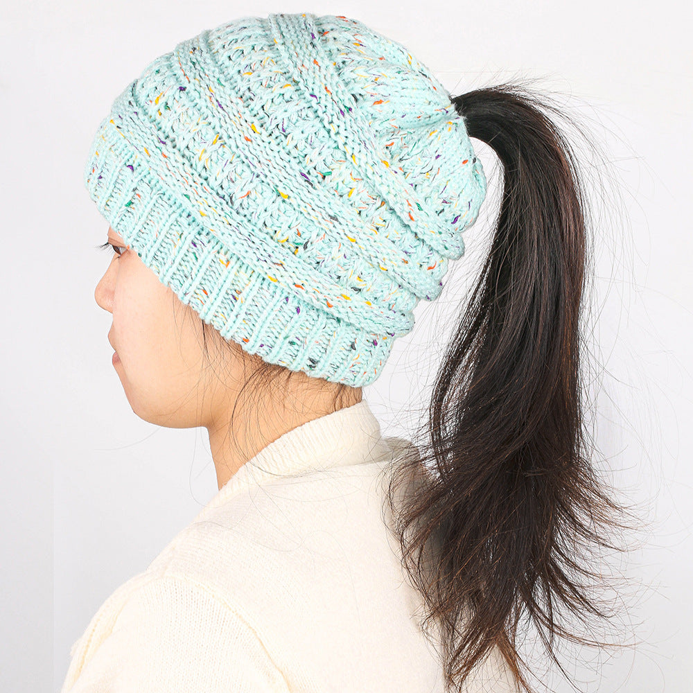 Wholesale Woolen Hat Ponytail Hat Knitted Hat